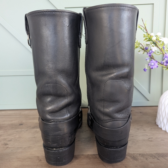 Harley-Davidson Black Leather Boots with Eagle Design main image 8
